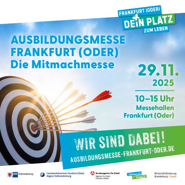 Grafik JPEG Wir sind dabei - Ausbildungsmesse 2025